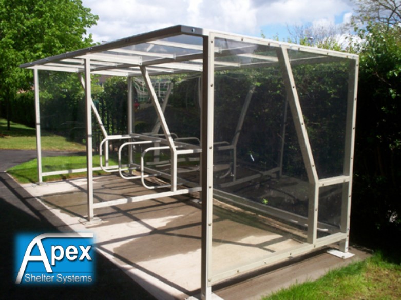 theta bike shed apex shelters